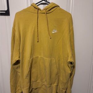 Nike Men’s Yellow Mustard Pullover Hoodie